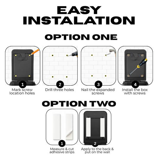 XL Combination Key Lock Box – High-Capacity, Wall Mounted, Water Resistant