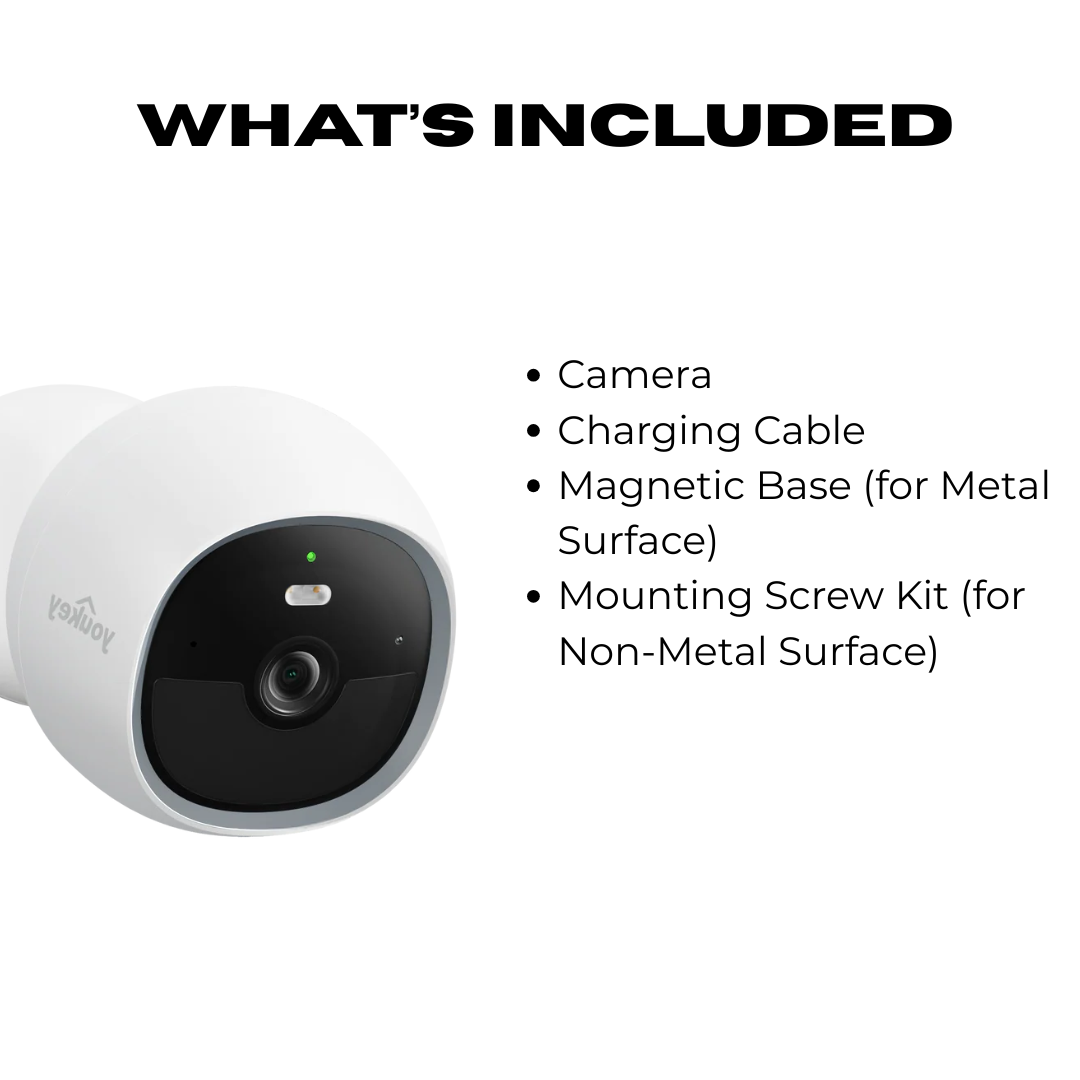 Smart Outdoor Wireless Security Camera for Complete Home Protection - Wire-Free Magnetic Installation