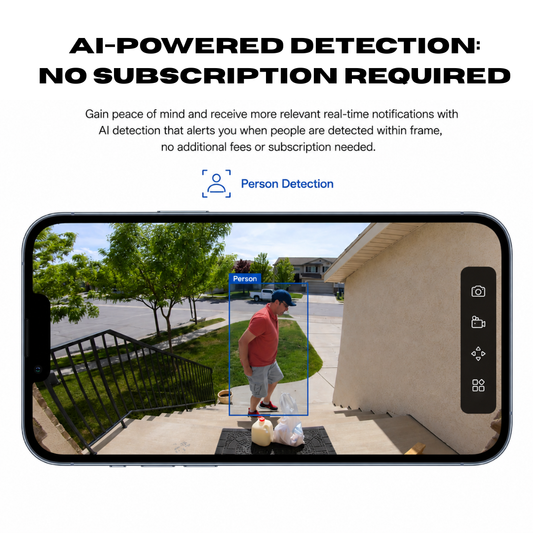 Battery-Powered Outdoor Security Camera - Up to 180-Day Battery Life