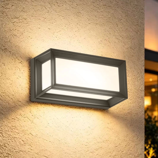 Outdoor LED Wall Light with Motion & Dusk Sensor – Brilagi 12W, IP44, Anthracite