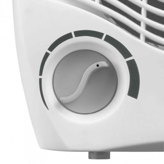 Eurom VK2002 Fan Heater | 2000W | 2 Heat Settings | Adjustable Thermostat | Portable Electric Space Heater