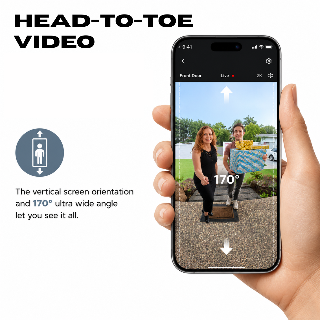 2K Smart Wireless Video Doorbell