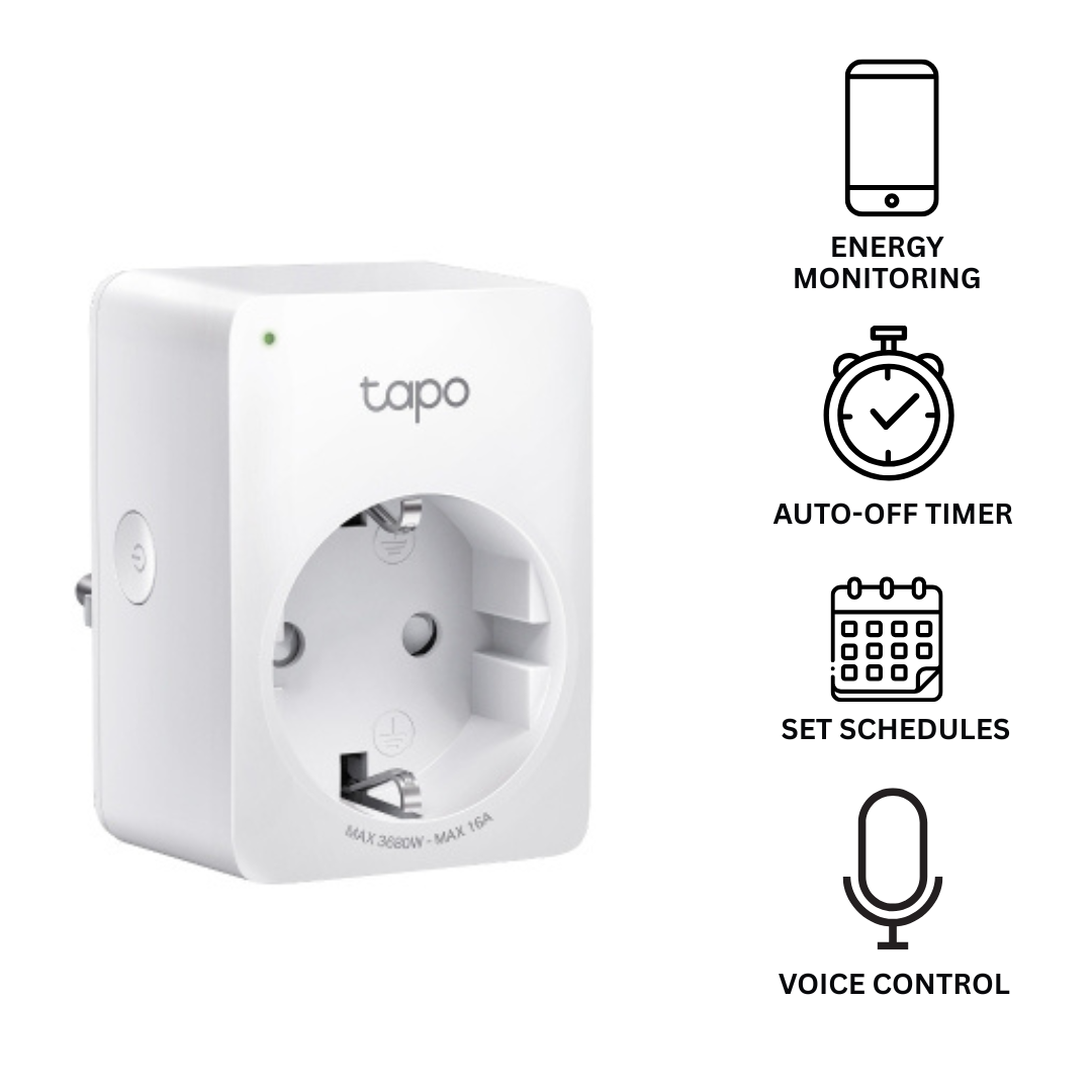 Tapo P110 Smart Plug – Energy Monitoring WiFi Outlet with App Control, Voice Assistant Support, Timer & Schedule