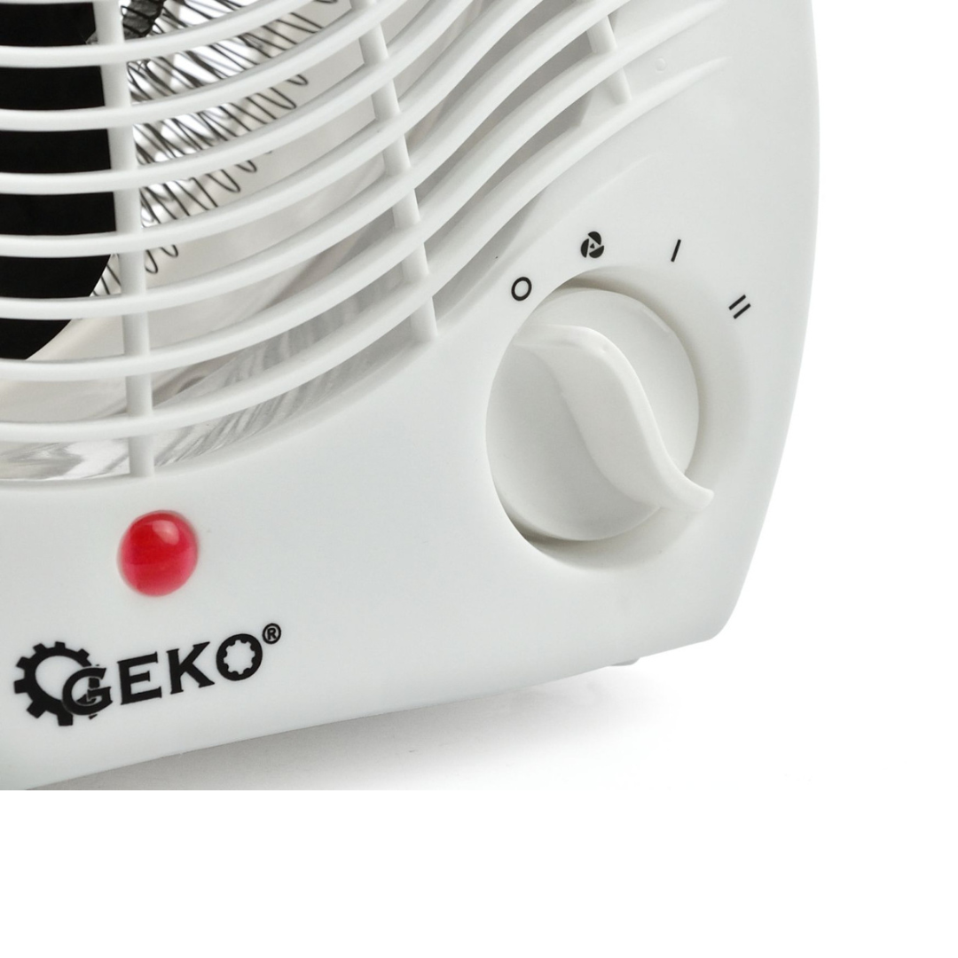 GEKO G80460 Fan Heater | 2000W | 2-in-1 Heater & Cooling Fan | Adjustable Thermostat | 3 Modes | Portable Electric Space Heater