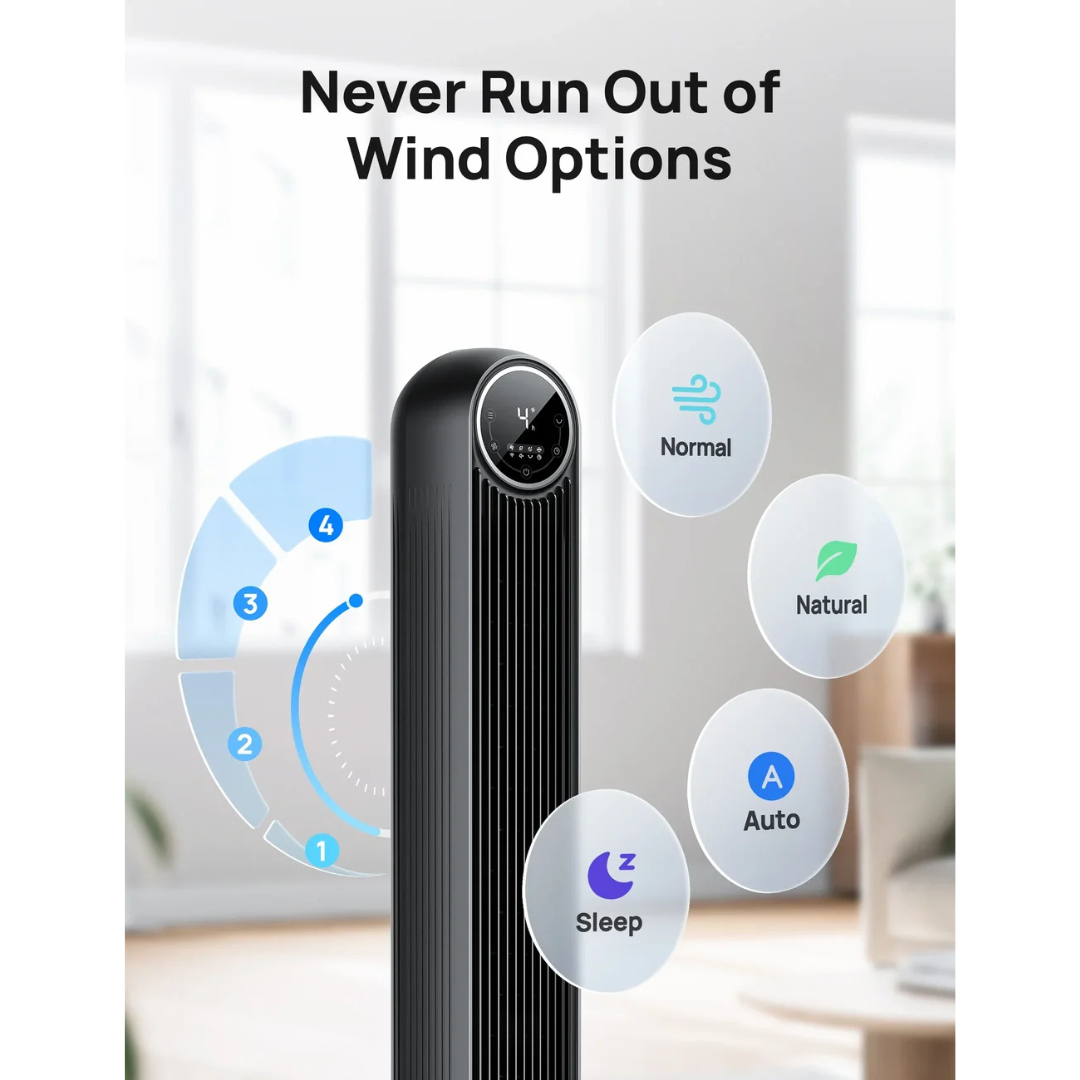 Dreo Nomad One Quiet Cooling Tower Fan for Bedroom & Office