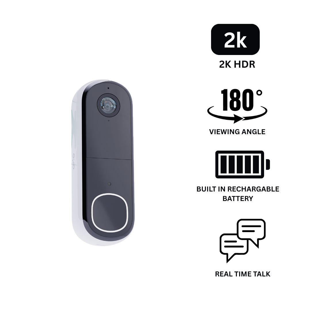 2K Resolution Doorbell Camera