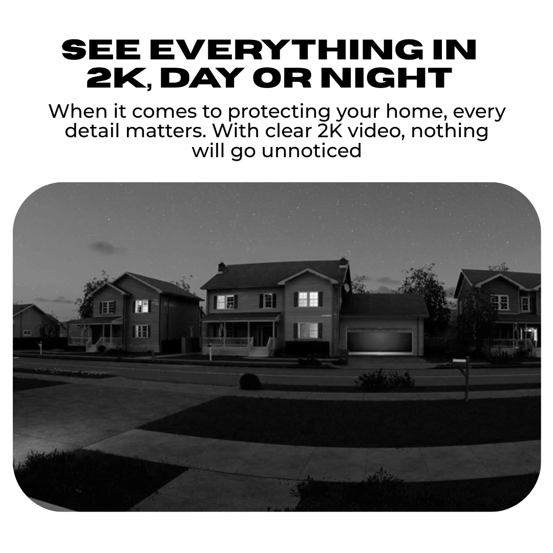 2K Wireless Smart Video Doorbell - 160° Wide View