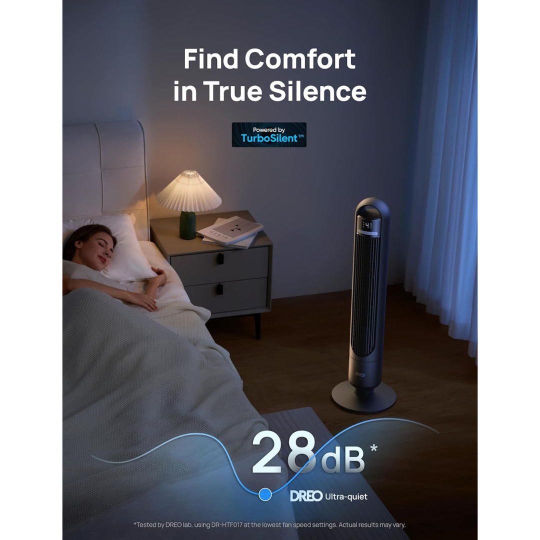 Dreo Smart Tower Fan | 55W | 7.6 m/s Airflow | Wi-Fi & App Control