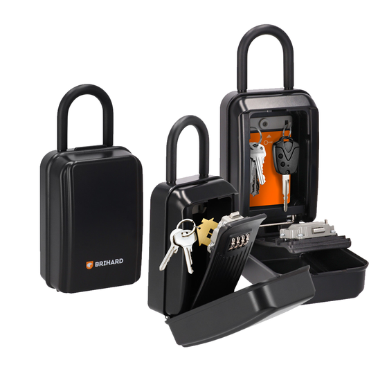 Outdoor Combination Key Lock Box – Wall Mount or Hanging