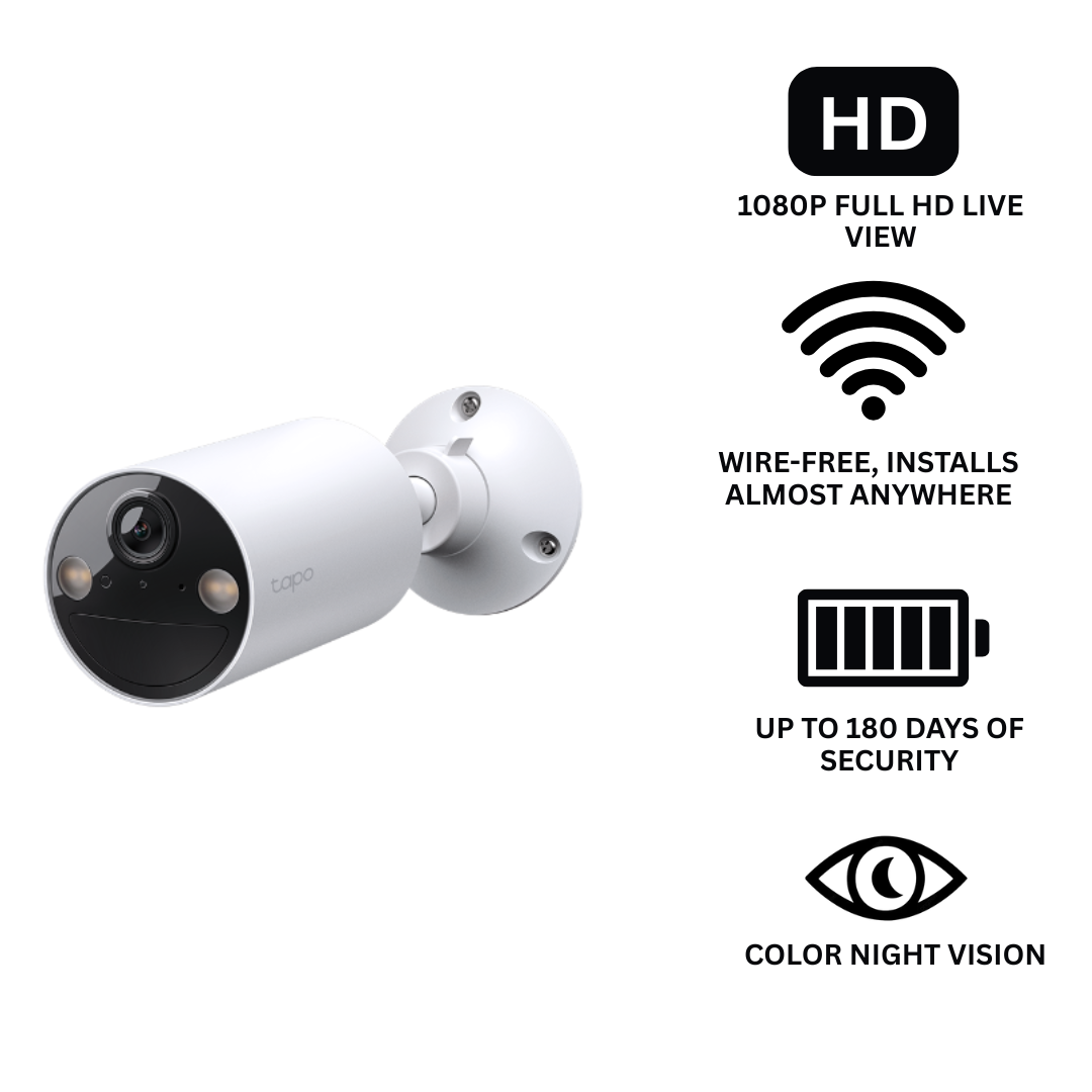 Wire-Free Indoor/Outdoor Security Camera - Full HD Security with Up to 180 Days of Battery Life