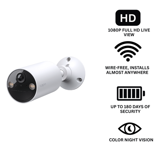 Wire-Free Indoor/Outdoor Security Camera - Full HD Security with Up to 180 Days of Battery Life