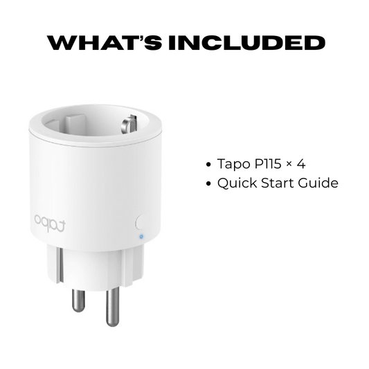 Tapo P115 Mini Smart Outlet – Energy Monitoring WiFi Plug with App Control, Voice Assistant Support & Smart Charging