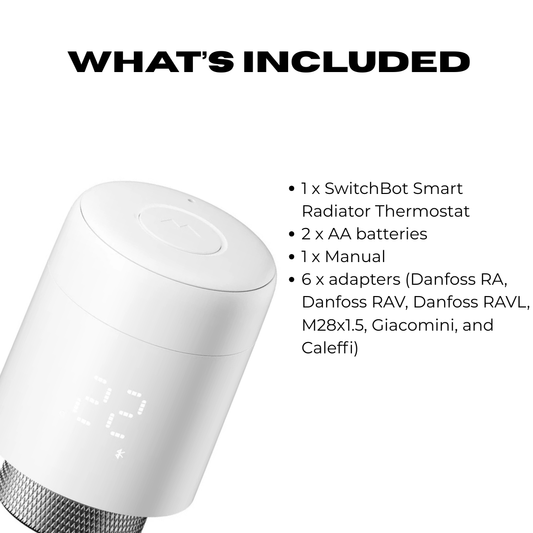SwitchBot Smart Radiator Thermostat - Bluetooth Controlled Smart Heating