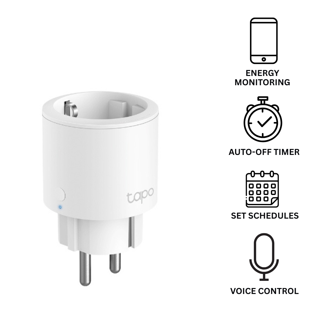 Tapo P115 Mini Smart Outlet – Energy Monitoring WiFi Plug with App Control, Voice Assistant Support & Smart Charging