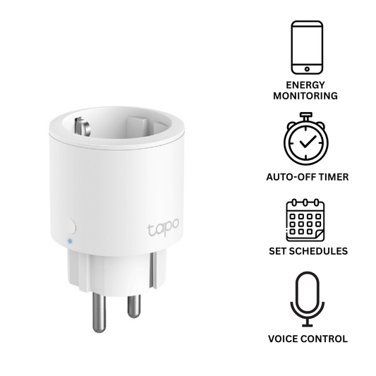 Tapo P115 Mini Smart Outlet – Energy Monitoring WiFi Plug with App Control, Voice Assistant Support & Smart Charging
