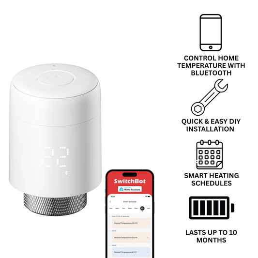 SwitchBot Smart Radiator Thermostat - Bluetooth Controlled Smart Heating
