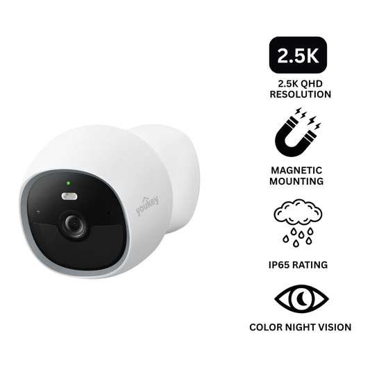 Smart Outdoor Wireless Security Camera for Complete Home Protection - Wire-Free Magnetic Installation