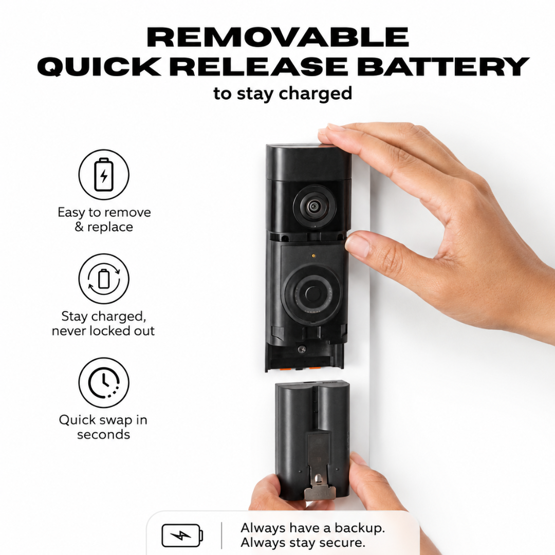 Battery Powered Video Doorbell Plus Camera (2nd Gen)