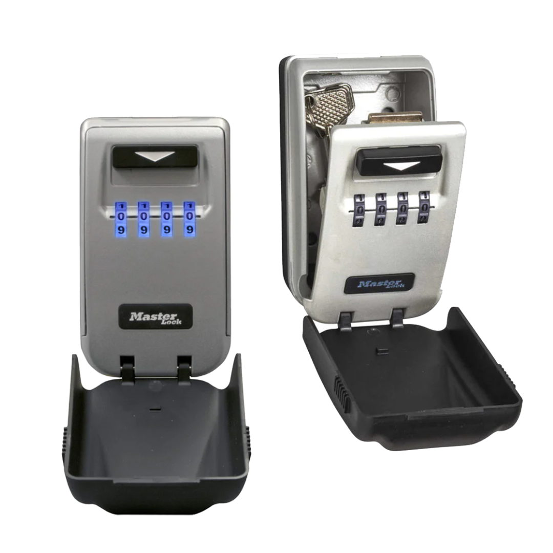 Heavy-Duty Key Lock Box with Light-Up Combination Dials