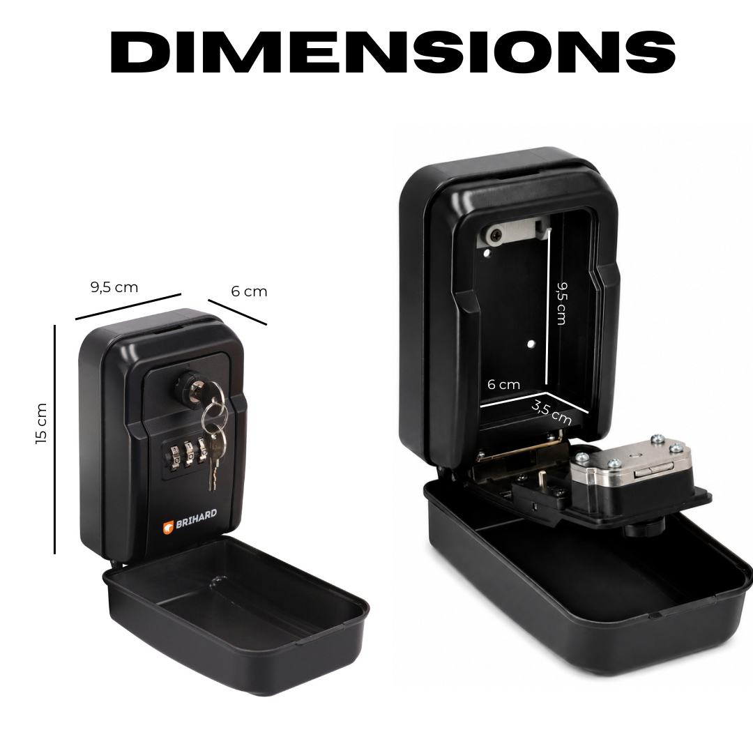Heavy-Duty Key Lock Box with Emergency Key Access
