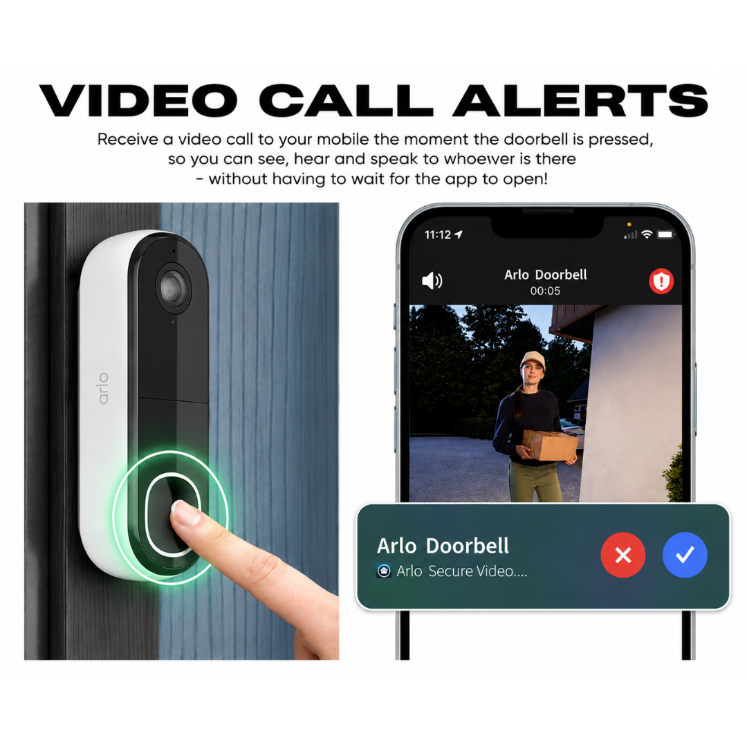 2K Resolution Doorbell Camera