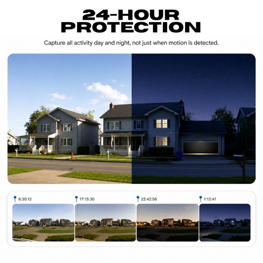 4K Solar Powered Security Camera with 360° Smart Protection | Wireless