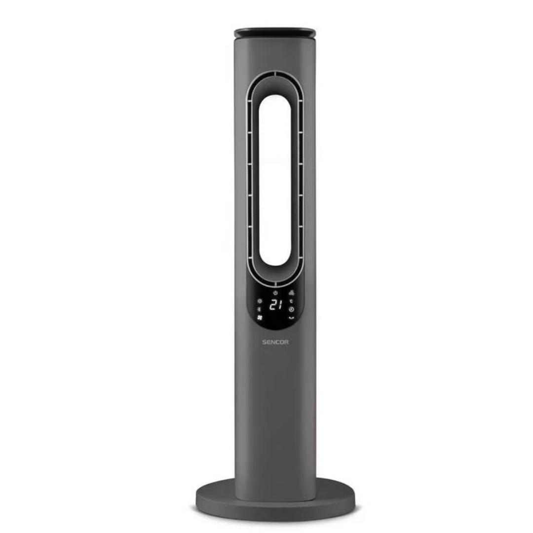 Sencor SFH 3704SL Bladeless PTC Ceramic Heater | 2000W | Ioniser | Remote Control | 50° Oscillation | 12-Hour Timer