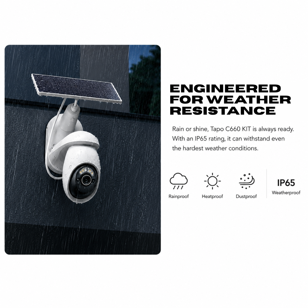 4K Solar Powered Security Camera with 360° Smart Protection | Wireless