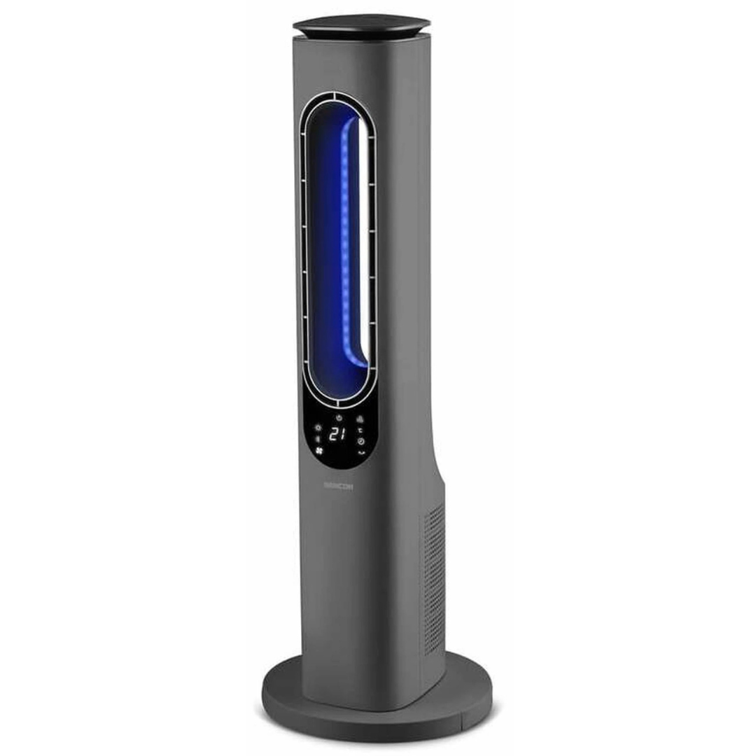 Sencor SFH 3704SL Bladeless PTC Ceramic Heater | 2000W | Ioniser | Remote Control | 50° Oscillation | 12-Hour Timer