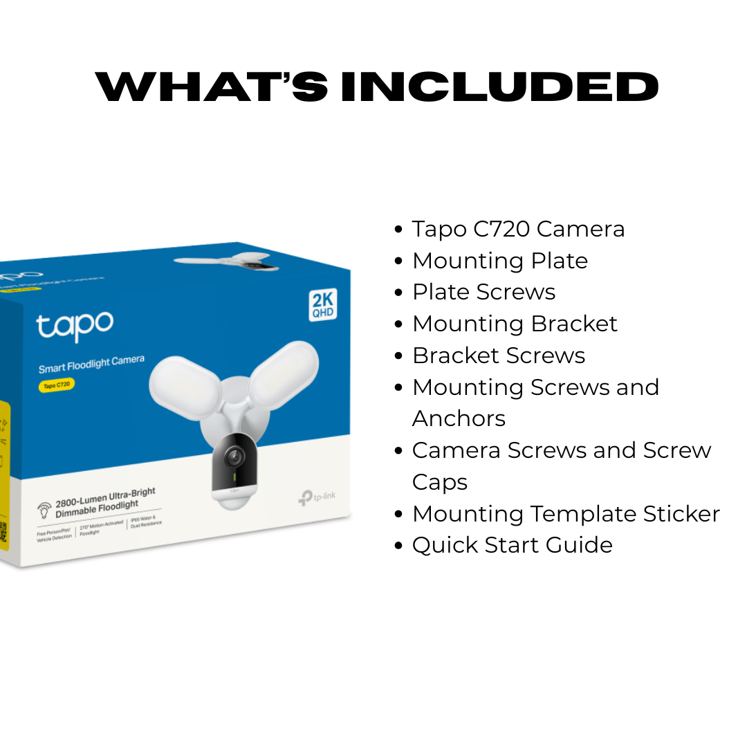 Smart Floodlight Camera - IP65 Weatherproof Design