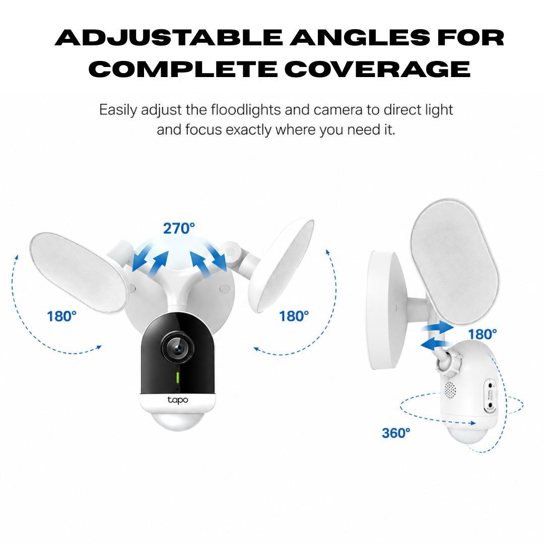 Smart Floodlight Camera - IP65 Weatherproof Design