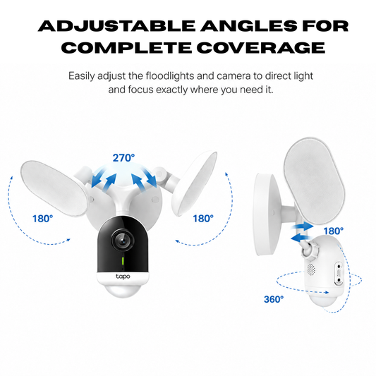 Smart Floodlight Camera - IP65 Weatherproof Design