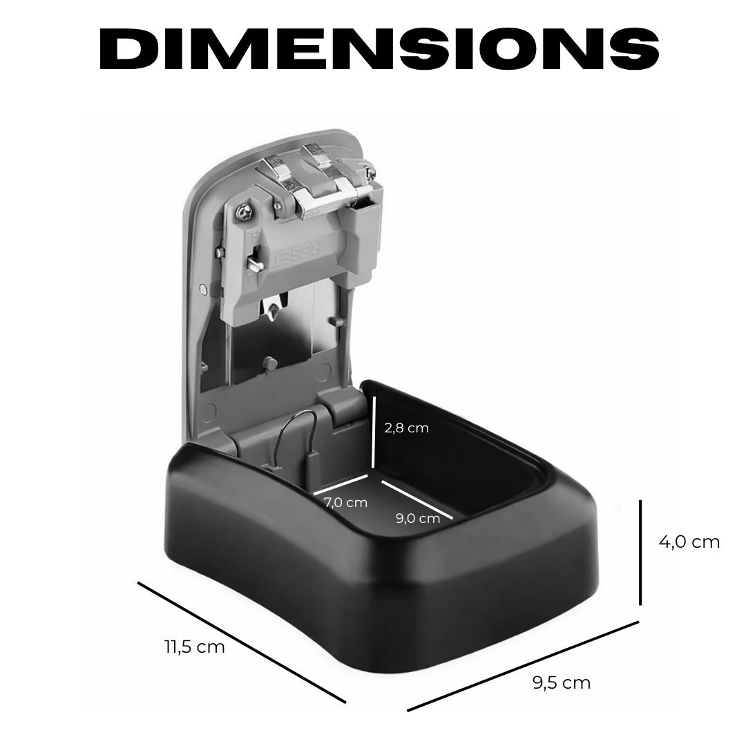 4-Digit Weatherproof Metal Key Lock Box