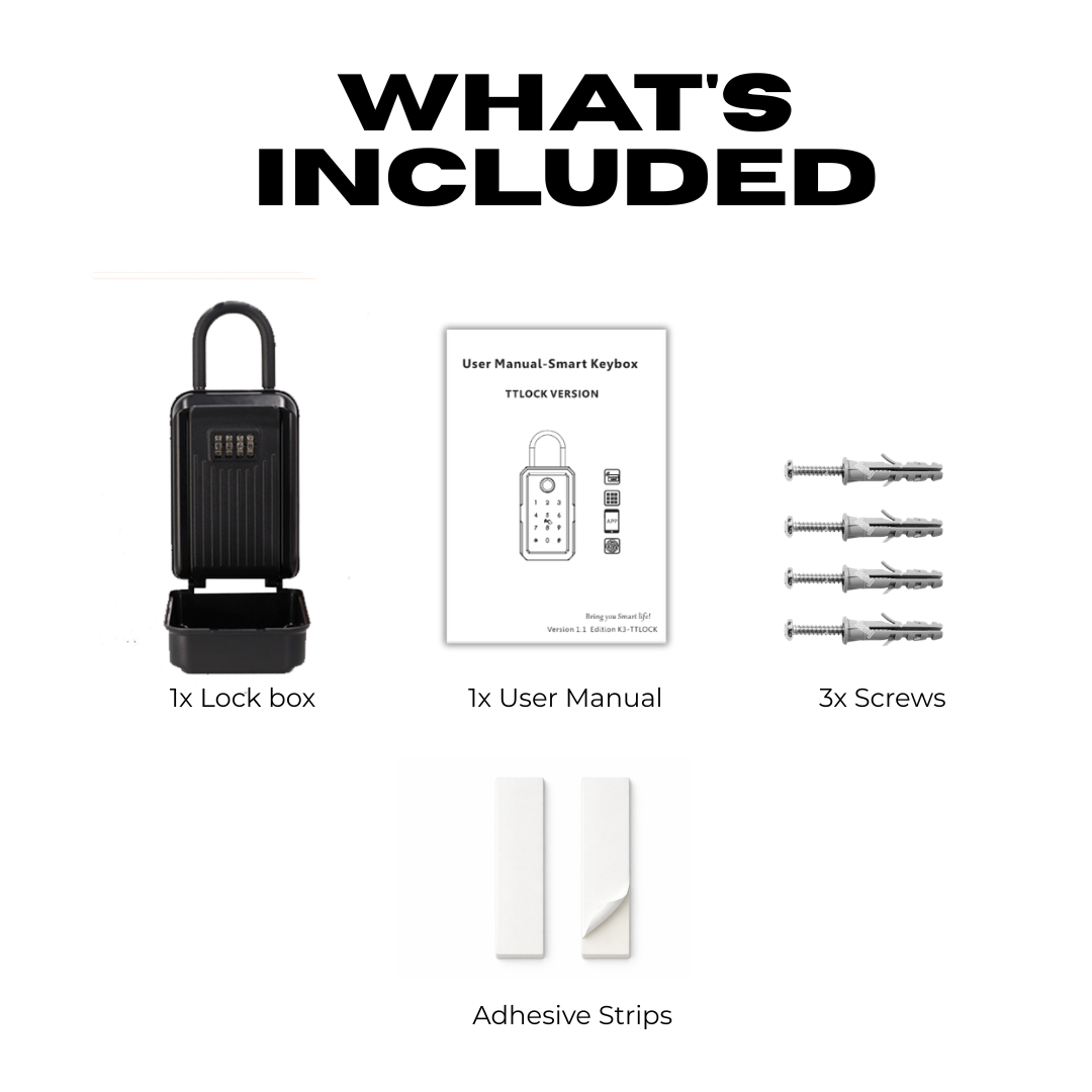 Outdoor Combination Key Lock Box – Wall Mount or Hanging