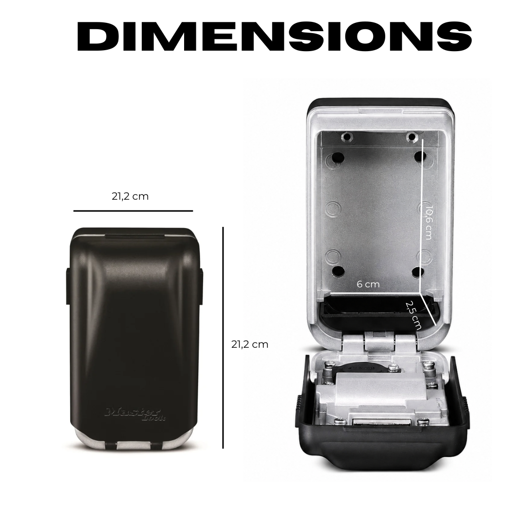 Heavy-Duty Key Lock Box with Light-Up Combination Dials