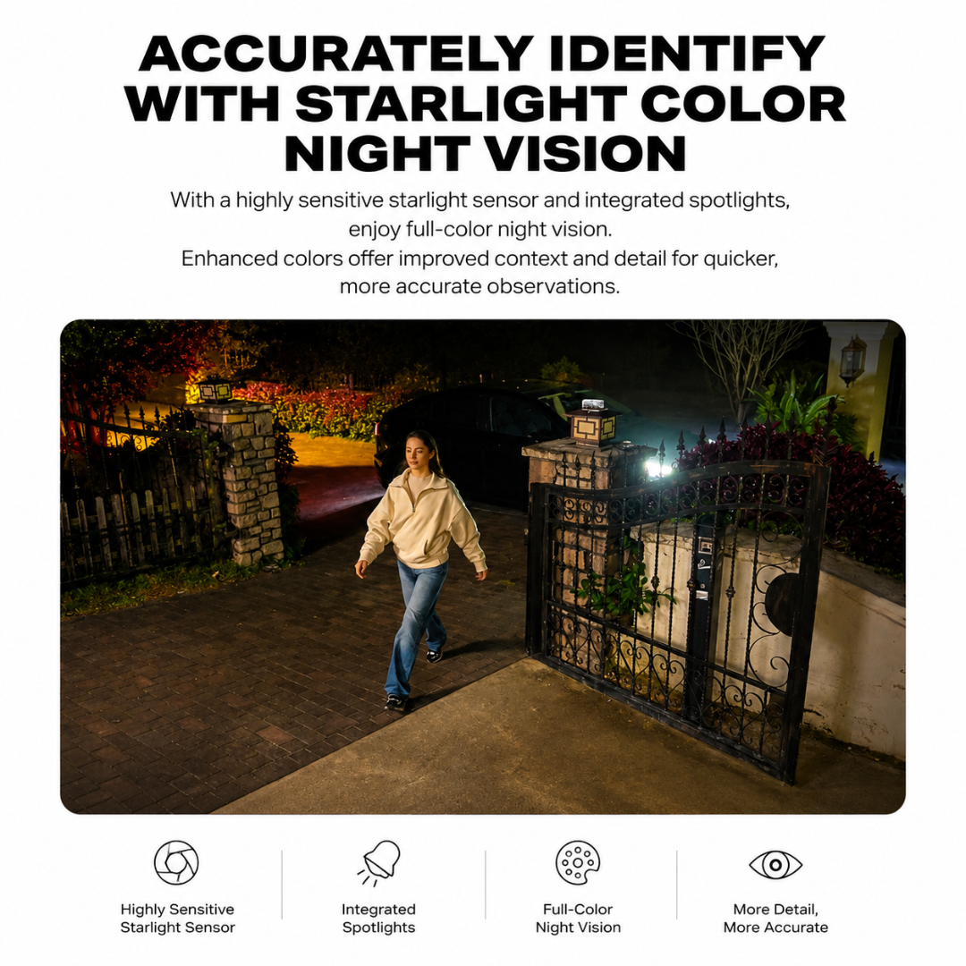 Battery / Solar-Powered Security Camera Kit - Local & Cloud Storage