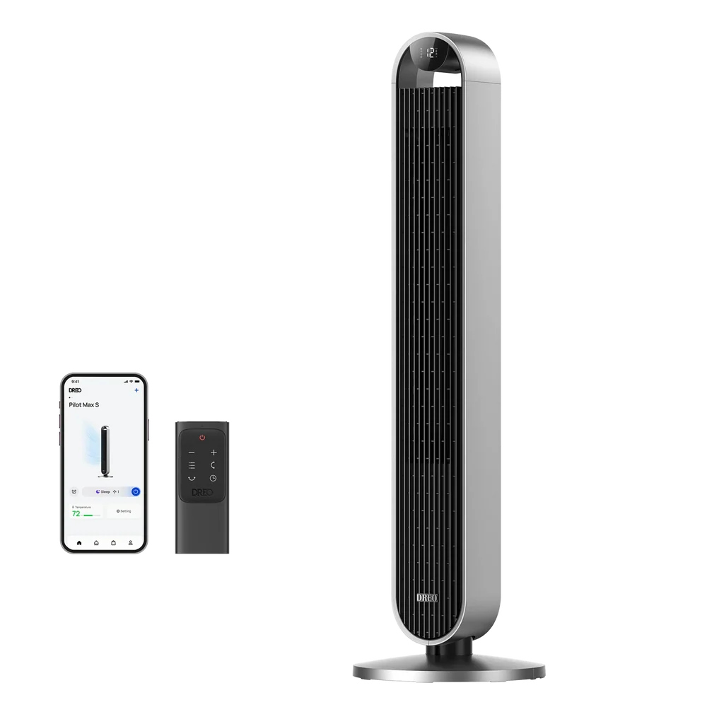 Dreo Pilot Max S Smart Tower Fan with Wi-Fi & App Control