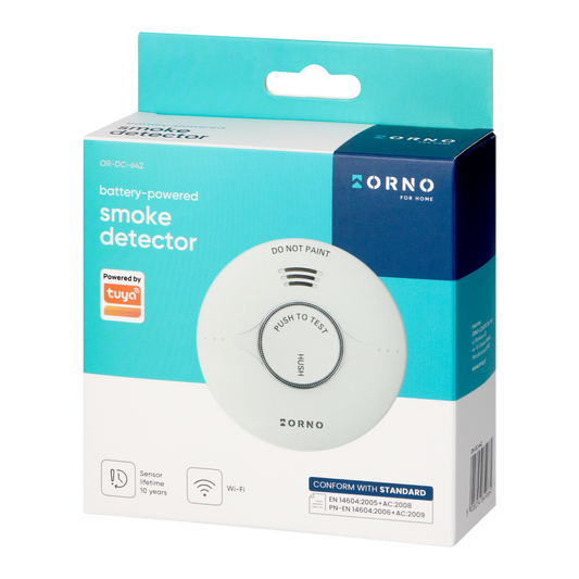 ORNO Wireless Smart Smoke Detector with Mobile Alerts
