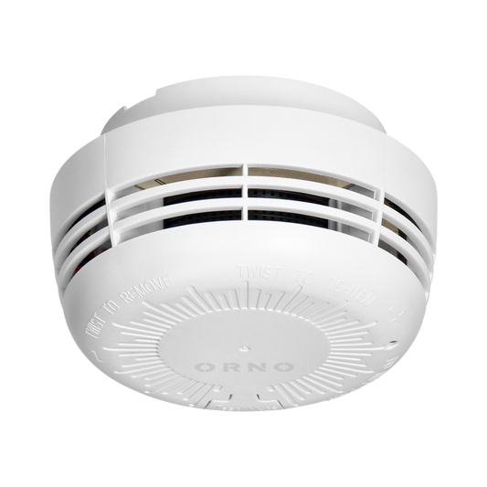 ORNO Standalone Smoke Detector with Replaceable 9V Battery | 10-Year Lifespan