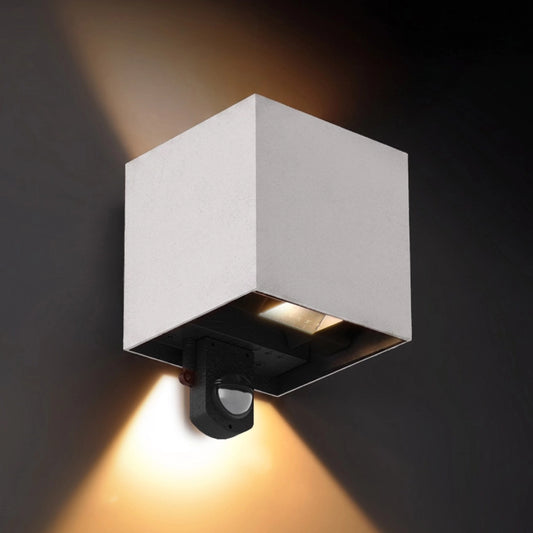 Compact LED Outdoor Wall Light with Adjustable Motion Sensor – Brilagi 6W Grey