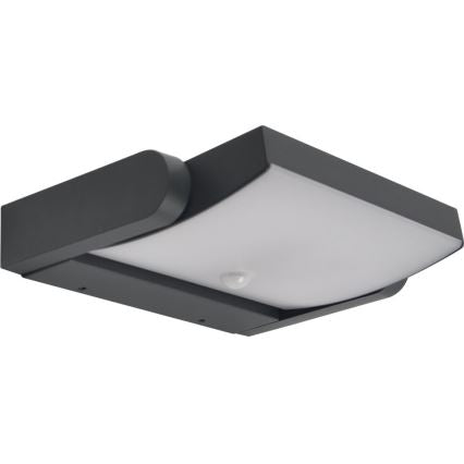 LED Outdoor Wall Light with Day/Night Motion Sensor – Brilagi 18W Anthracite