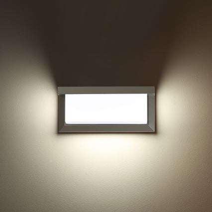 LED Outdoor Wall Light with Microwave Motion Sensor – Brilagi 12W Grey