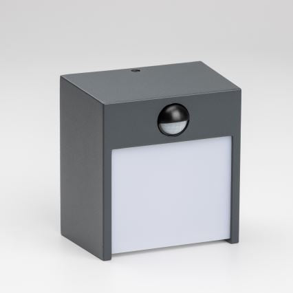 Outdoor LED Wall Light with Adjustable PIR Sensor – Brilagi 12W, IP44, Anthracite
