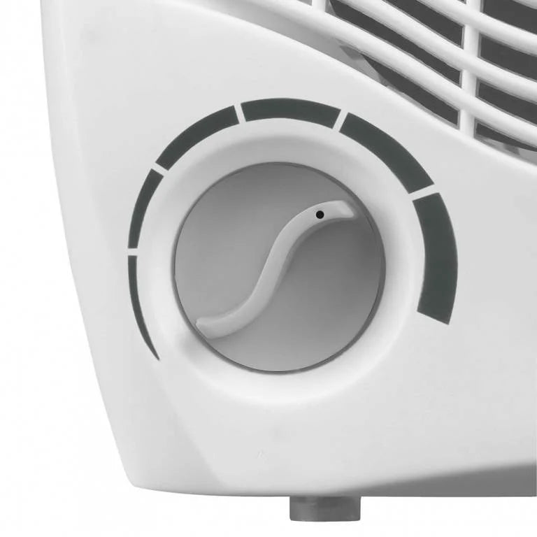 Eurom VK2002 Fan Heater | 2000W | 2 Heat Settings | Adjustable Thermostat | Portable Electric Space Heater
