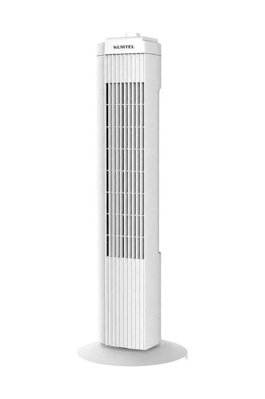 Kumtel KTF-258 Tower Fan | 50W | 3 Speeds | 60° Oscillation | 2-Hour Timer | Quiet Cooling Fan for Home & Office