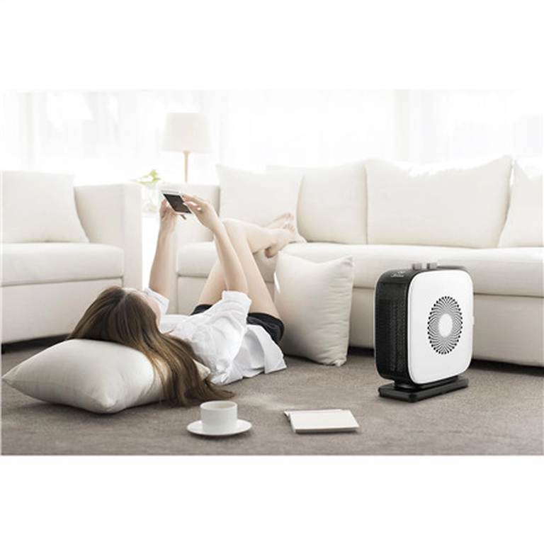 Midea NTY15-19CA PTC Ceramic Fan Heater | 1500W | Oscillating | 2 Heat Settings | Portable Electric Space Heater
