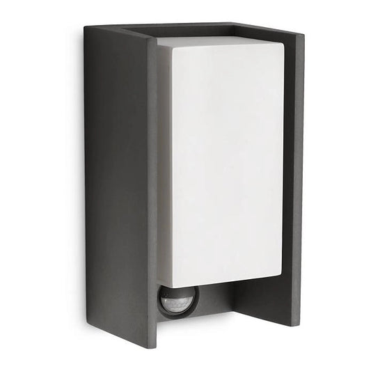 Philips LED-Ready Outdoor Wall Light with PIR Sensor – Aluminium, Anthracite