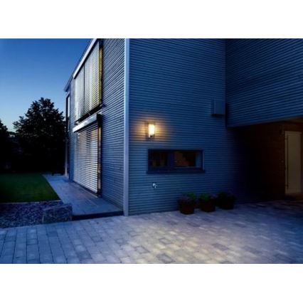 Philips LED-Ready Outdoor Wall Light with PIR Sensor – Aluminium, Anthracite
