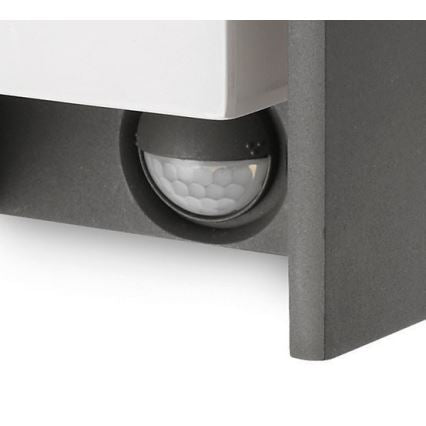 Philips LED-Ready Outdoor Wall Light with PIR Sensor – Aluminium, Anthracite