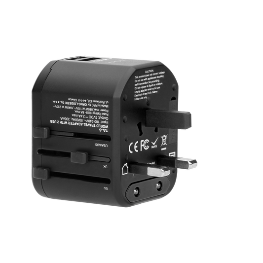 Universal Plug Adapter for USA, UK, EU & Australia